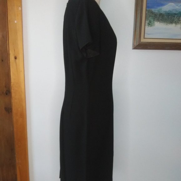Liz Claiborne LBD black dress Petite 8 - Picture 12 of 15